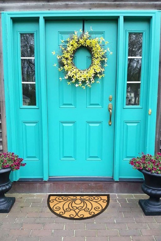 Lotus Rubber Backing Coir Welcome Doormat - view 2