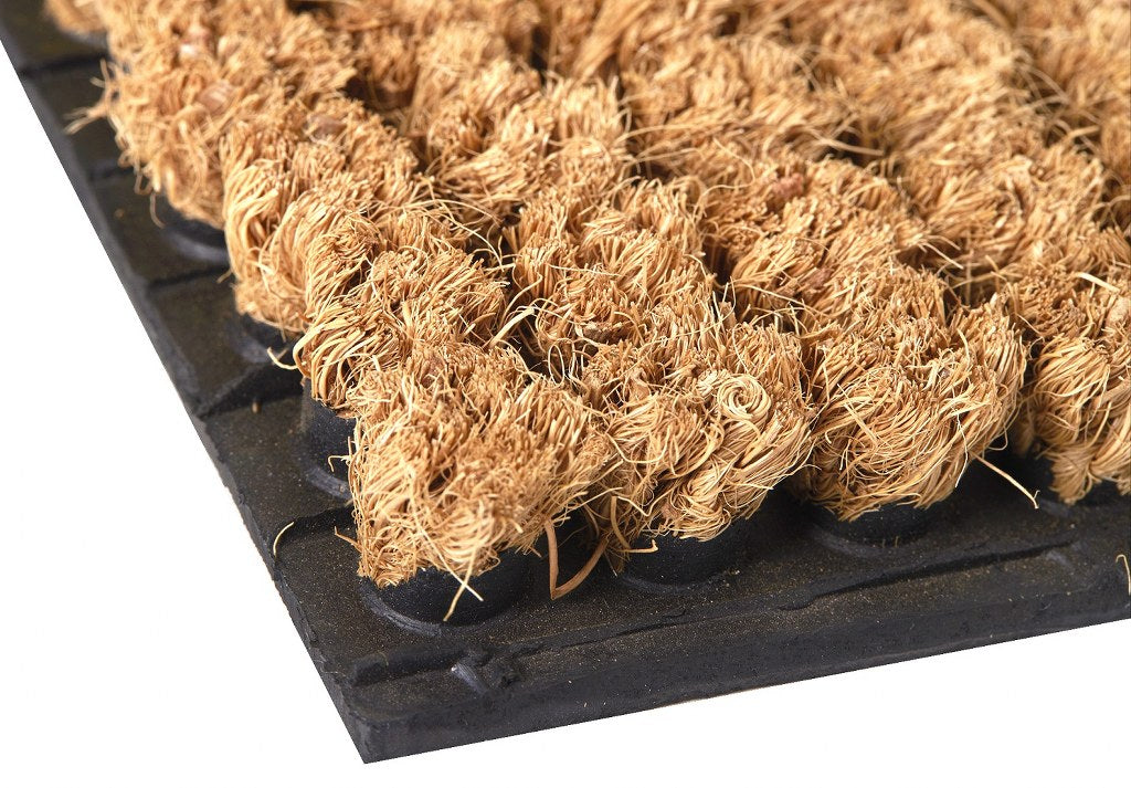 Coir Cluster Welcome Door Mat 18 x 30 Inches