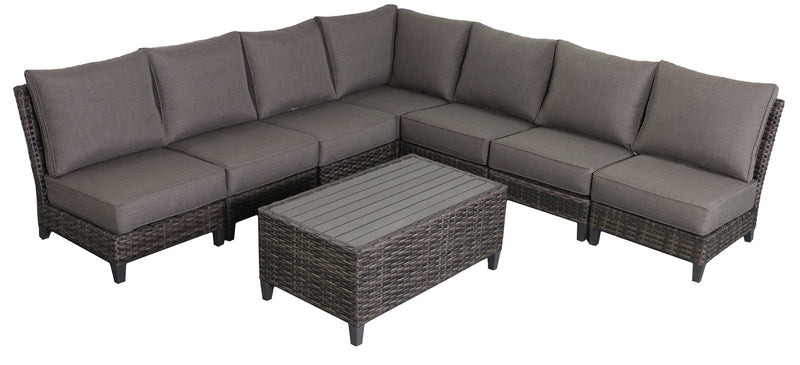 Barbados 7-Piece Outdoor Patio Furniture Sectional Set