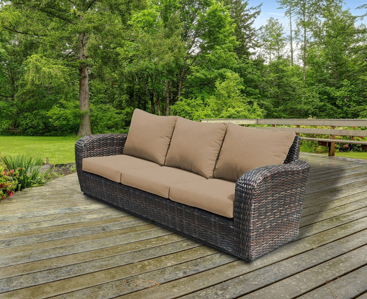 Acapulco Outdoor Patio Furniture Sofa Chair - Side View