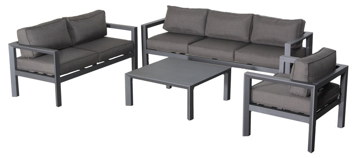 Cabo 4-Piece Outdoor Patio Furniture Deep Seating Conversation Set