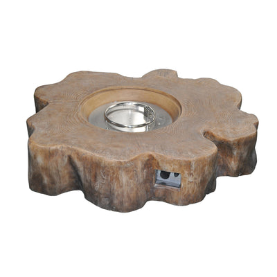 Log Outdoor Patio Firepit Table - Liquid Propane