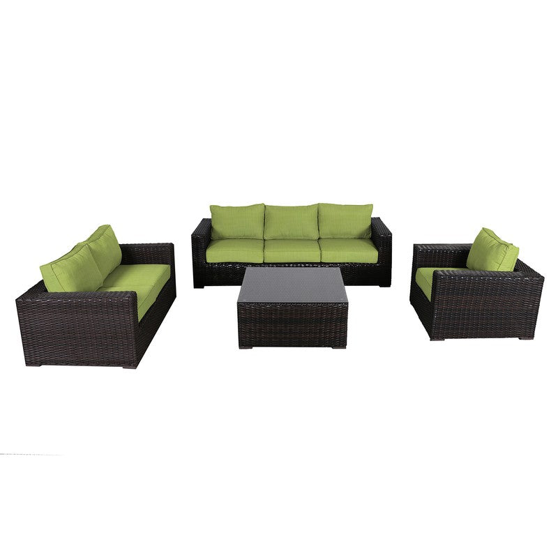 Santa Monica Outdoor Patio Furniture Deep Seating Set