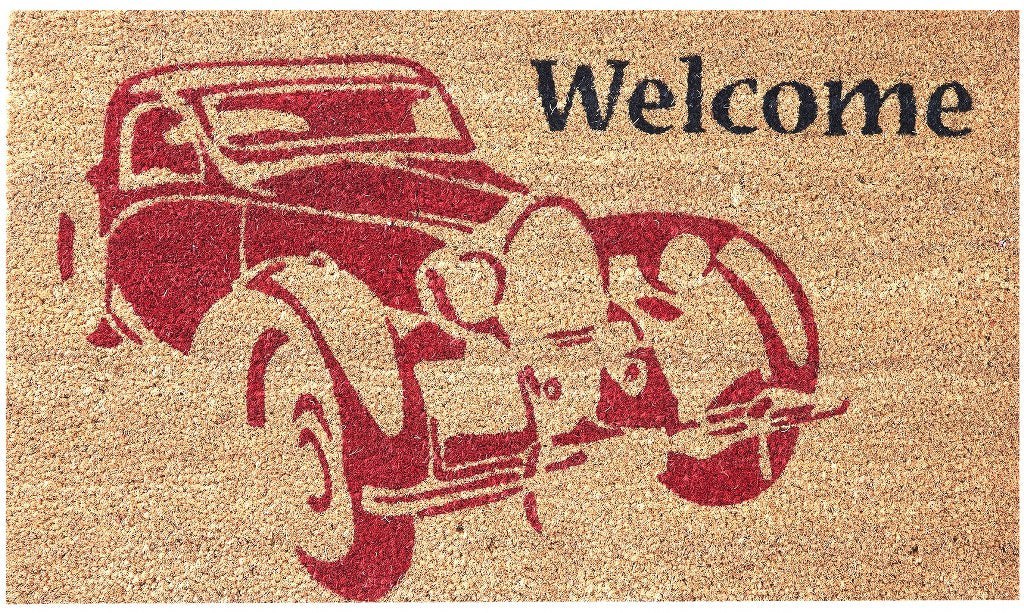 Vintage Car Welcome Mat