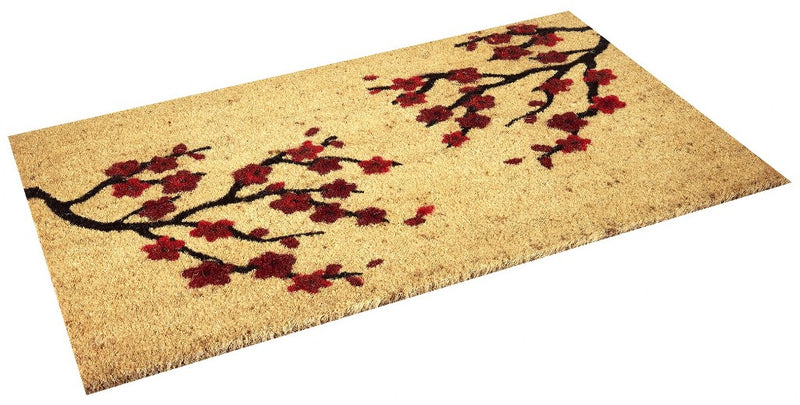 Cherry Blossoms Coco Coir Doormat