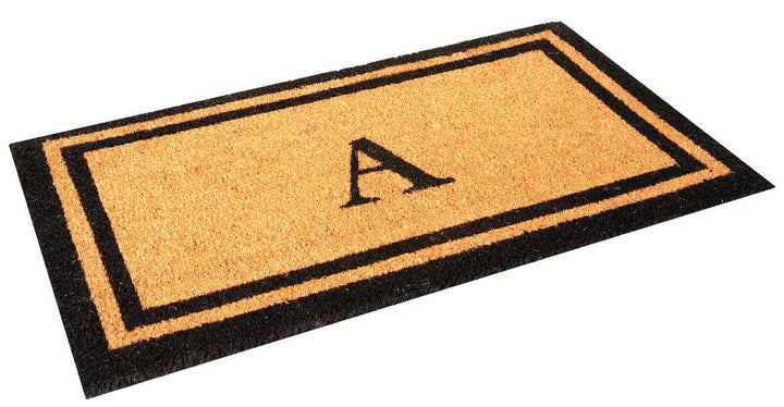 Monogrammed Letter Coco Coir Doormat
