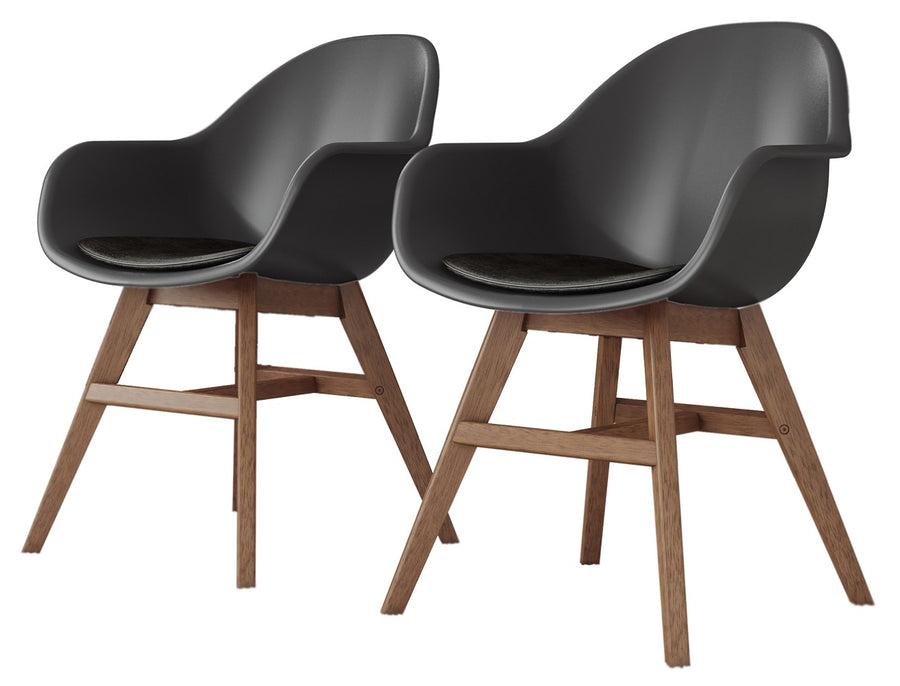 Piece Patio Armchair Set Black Envelor Home Outdoor Patio