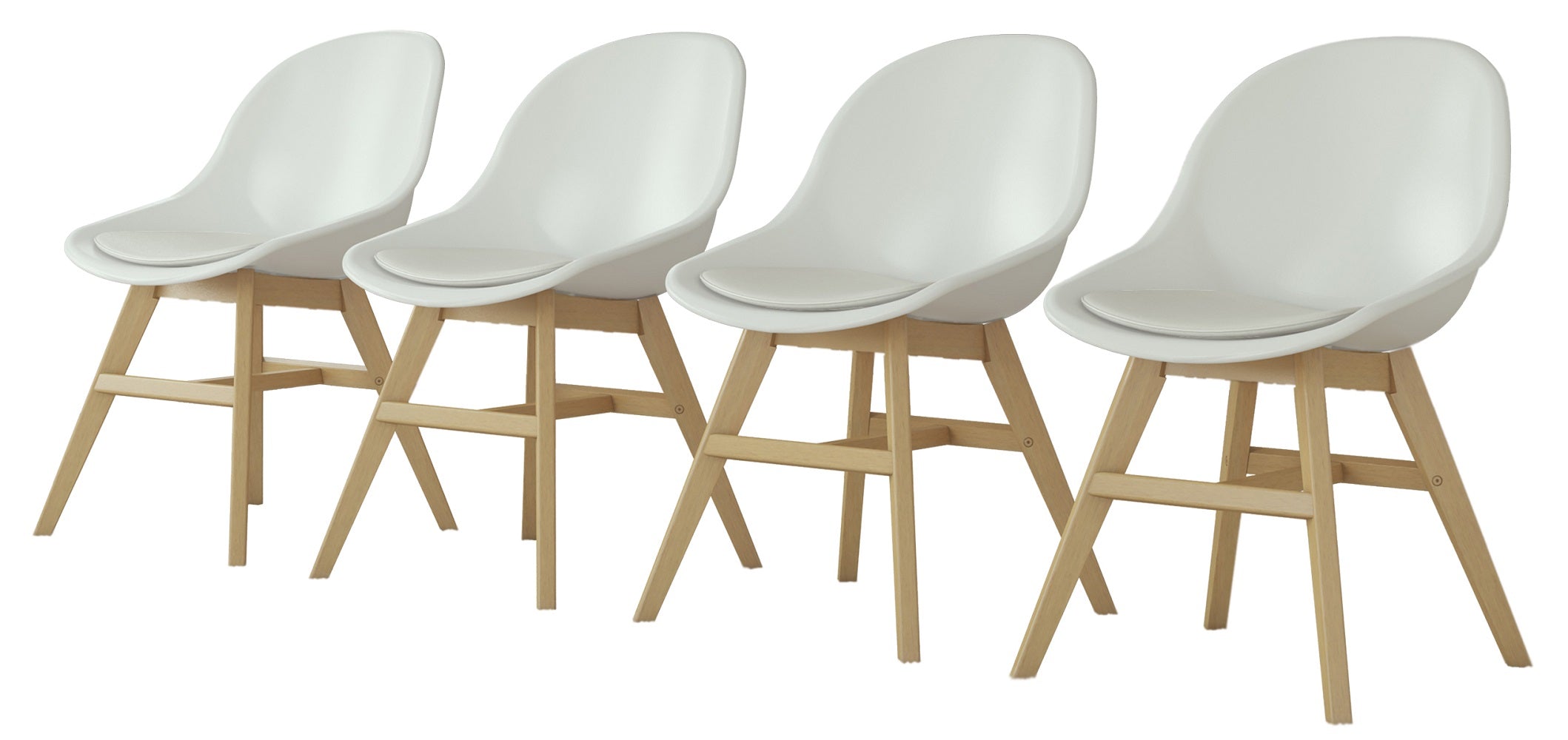 4 Piece Patio Side Chair Set