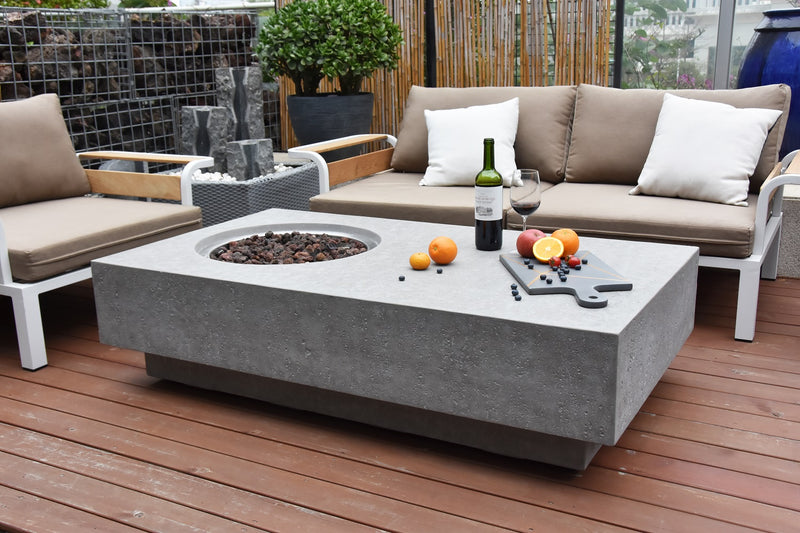 MetroPolis Outdoor Fire Pit Table - Select Fuel Type