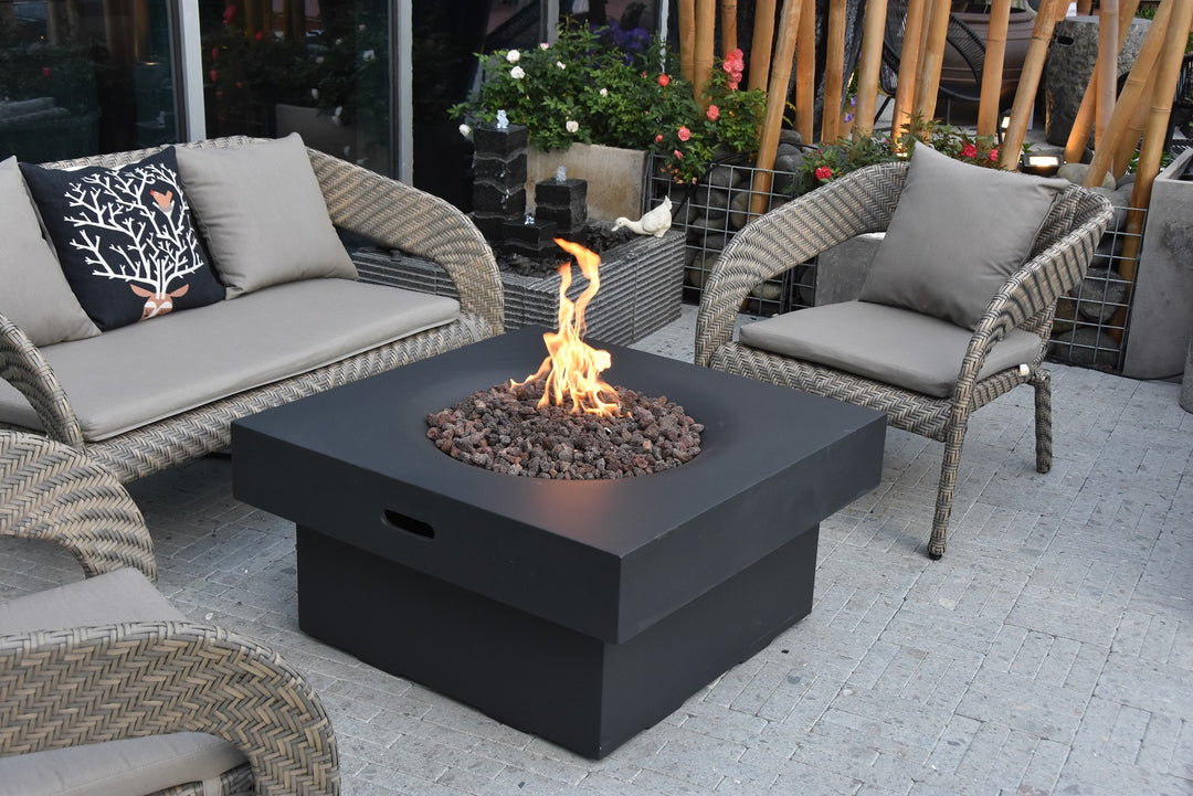 Brandford Outdoor Firepit Table - 34 Inches - Select Fuel Type