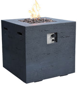 Ellington Black Firepit Table - 27 Inches - Liquid Propane