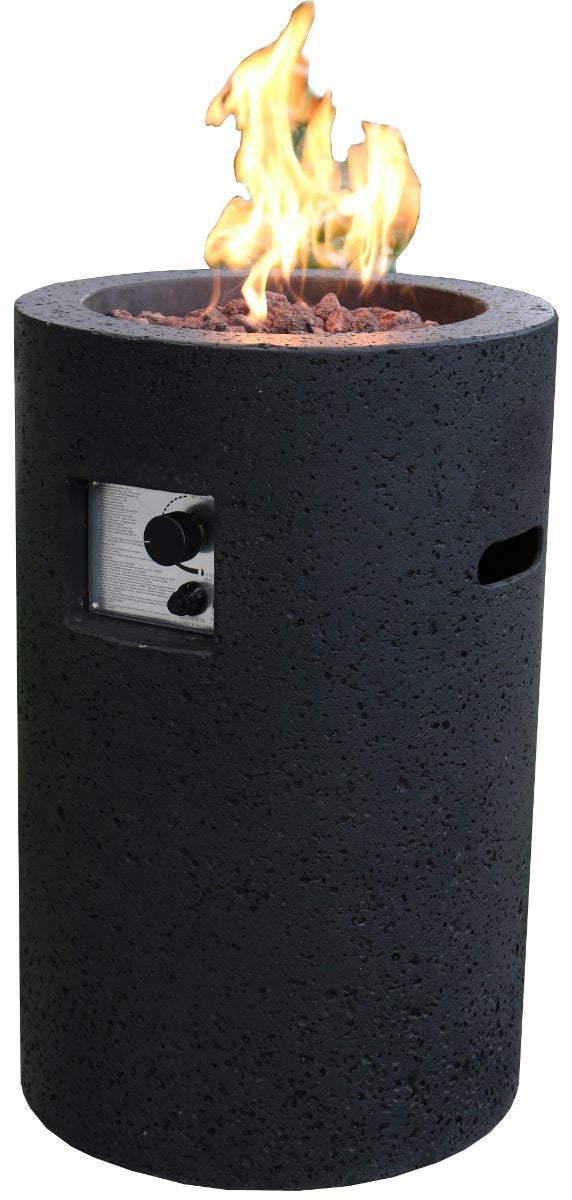 Lava Tube Outdoor Fire Pit Table - Liquid Propane
