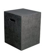 Modeno Outdoor Propane Tank Cover Hideaway Table Firepit Accessories Side Table - Black