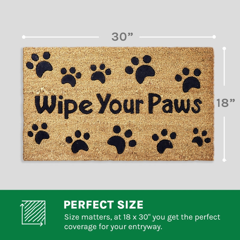 Wipe Your Paws Coir Doormat