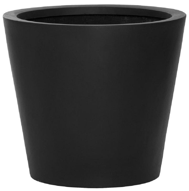 Bucket Round Planter Pot Indoor Outdoor Fiberstone Planter Box